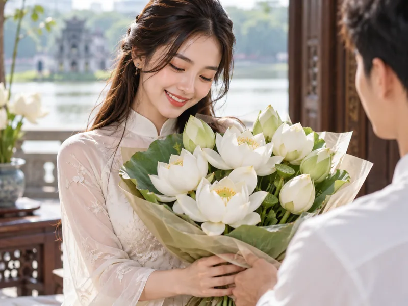Chọn sen trắng đúng dịp giúp thông điệp trở nên tinh tế và ý nghĩa hơn.